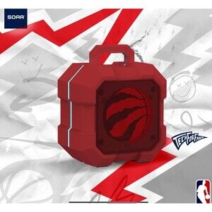 NBA Shockbox LED Wireless Bluetooth Speaker - Water Resistant IPX4, 5.0 Bluetoot